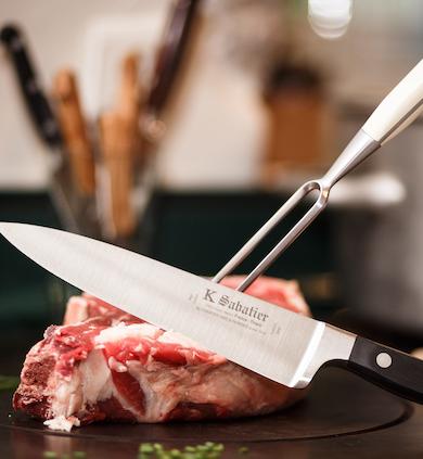 Chef Knife  Kitchen Review Sabatier Authentique Carbon Steel Chef Knife