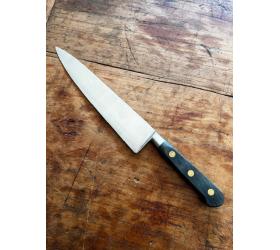 10 in Chef Knife - Old Forge - Black Wood Handle - Carbon Ref 399