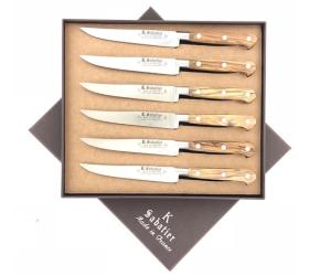 Large Mixed Lot Black Handled Kitchen Steak Knives Case XX Sabatier  Unbranded
