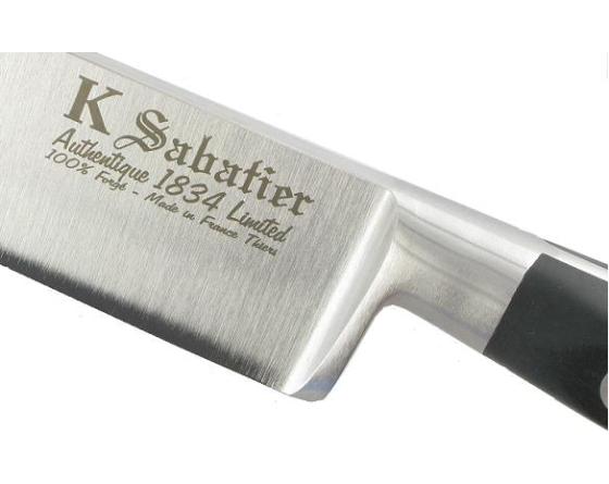 K Sabatier - Authentique 1834 Ltd - Inox 8 Chef Knife - Leather Sheath