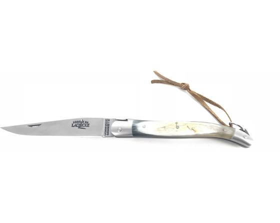 Folding knife with aubrac cow handle