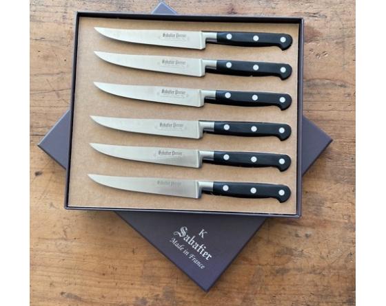 Pro Sabatier Knives Set of 3 with Sharpener