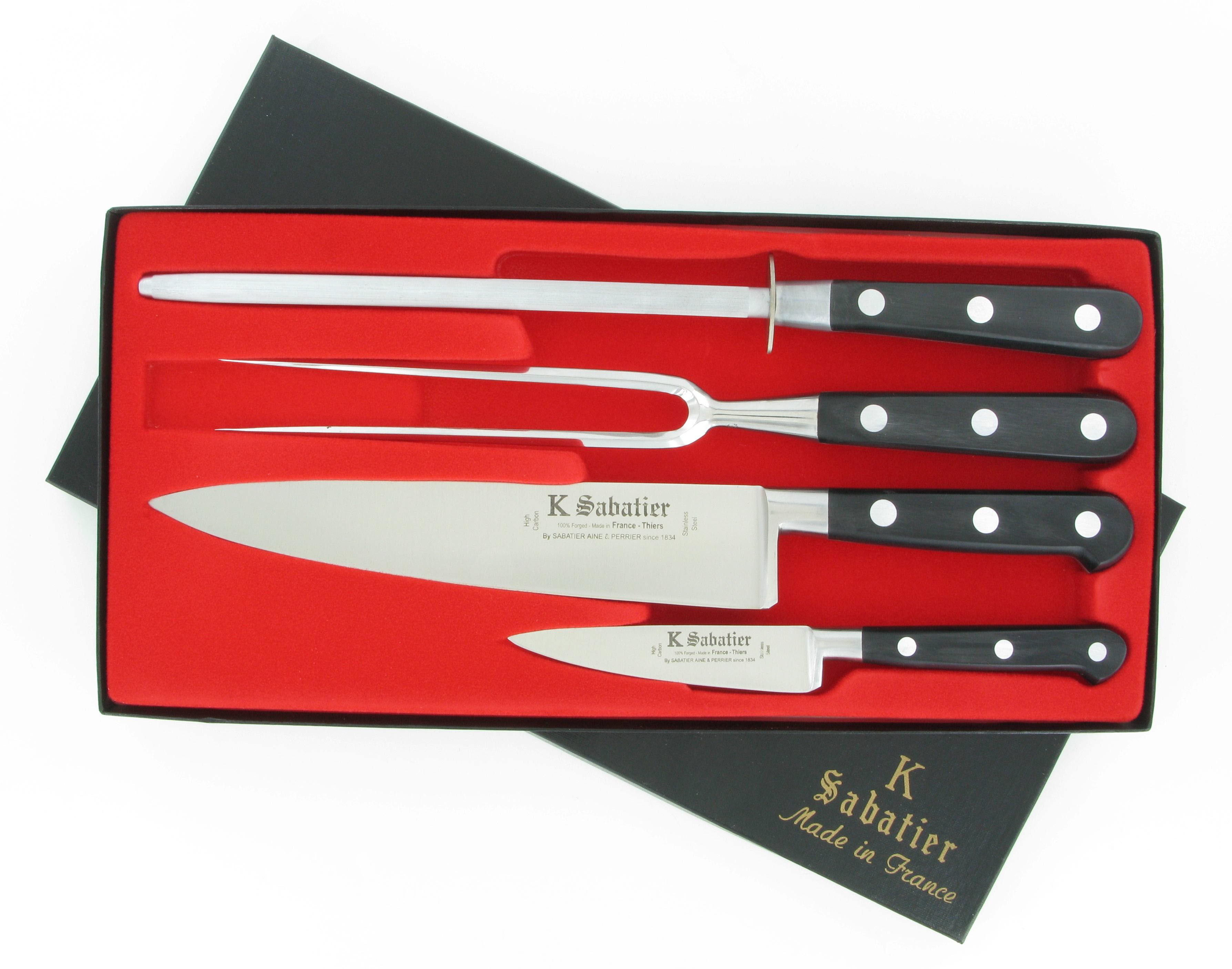 Gift Box - 6 Pieces Elegance : professional kitchen knives set - Sabatier K